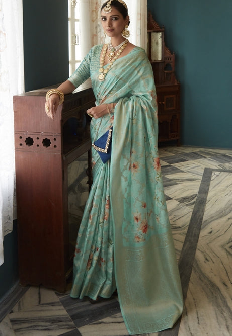 Ocean Blue Fiona Soft Silk