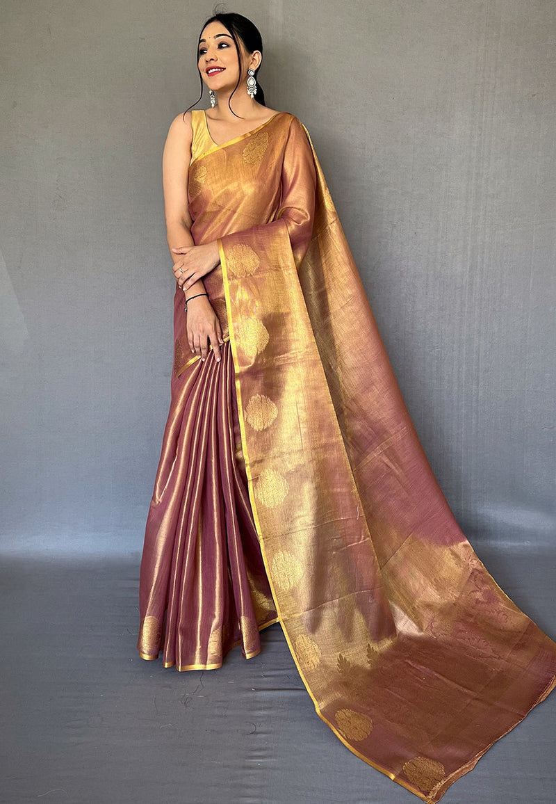 Rich Brown Silk Saree
