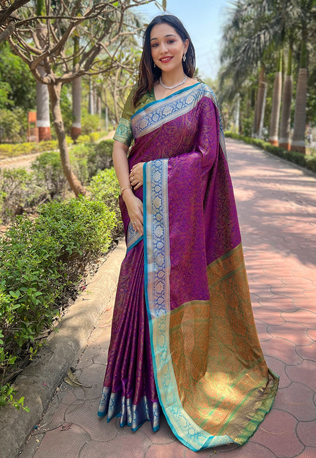 Mulberry Mist soft Kashmiri silk
