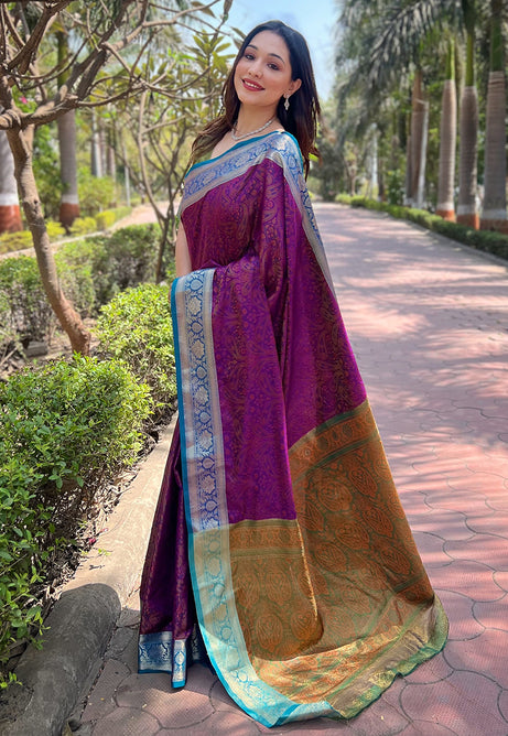 Mulberry Mist soft Kashmiri silk