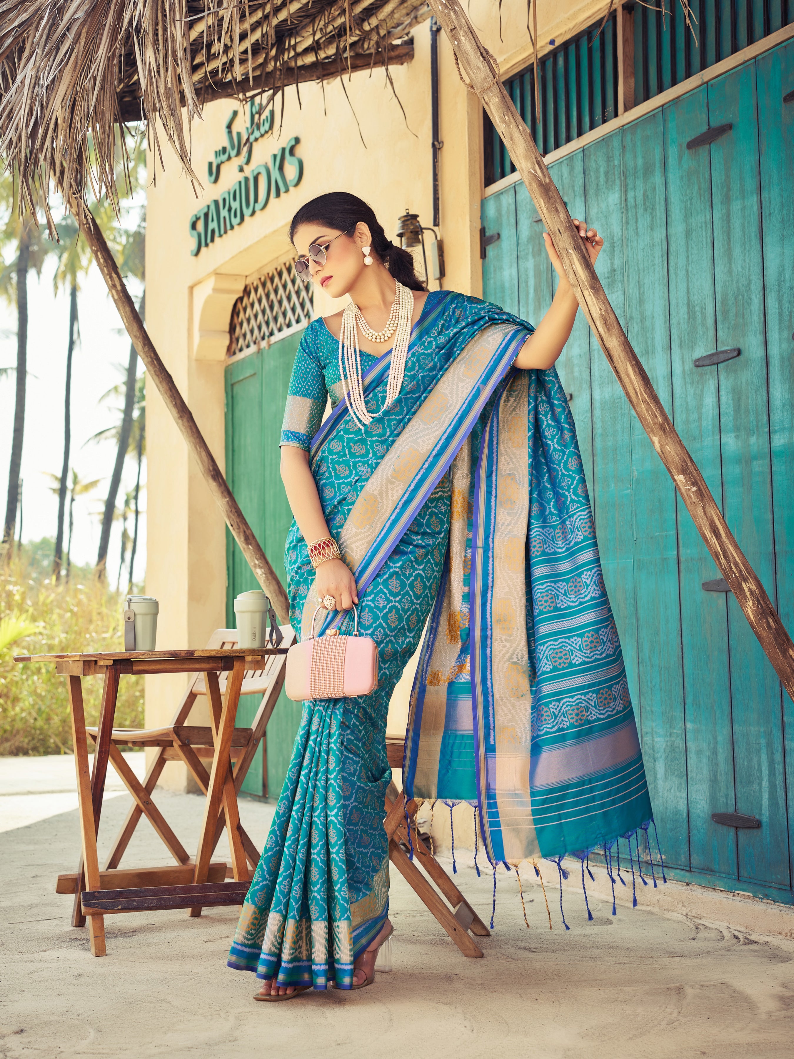 Serene Blue Soft Silk Saree