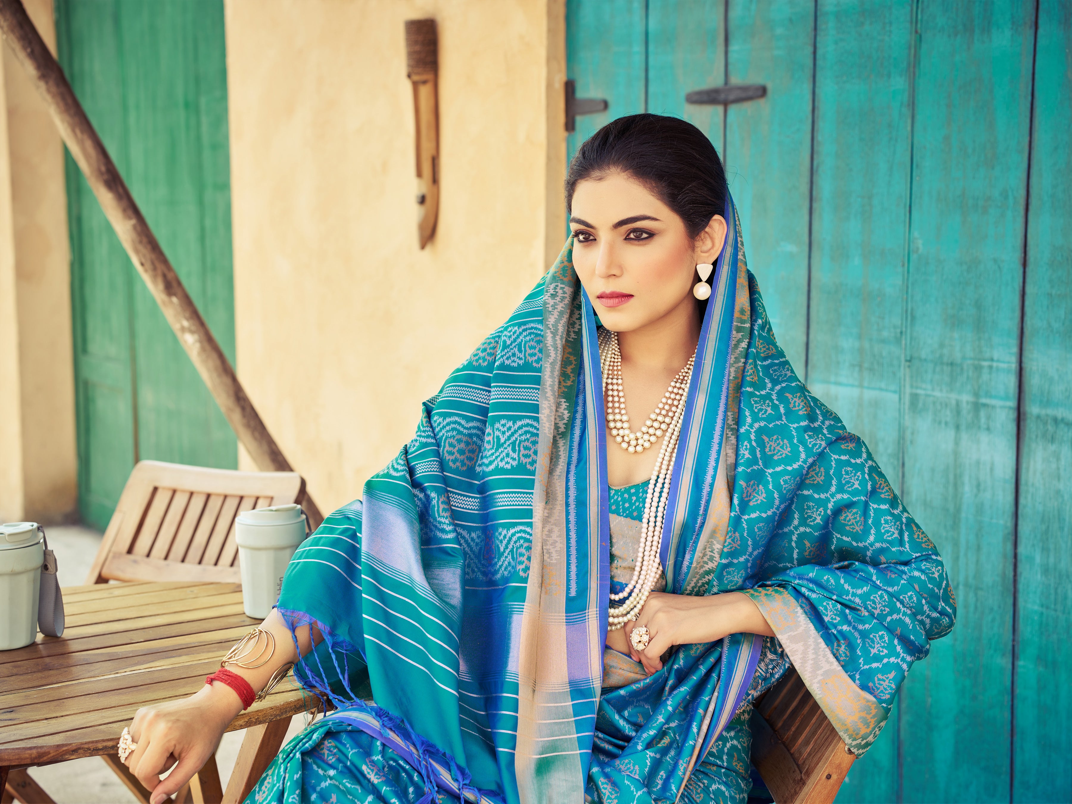 Serene Blue Soft Silk Saree