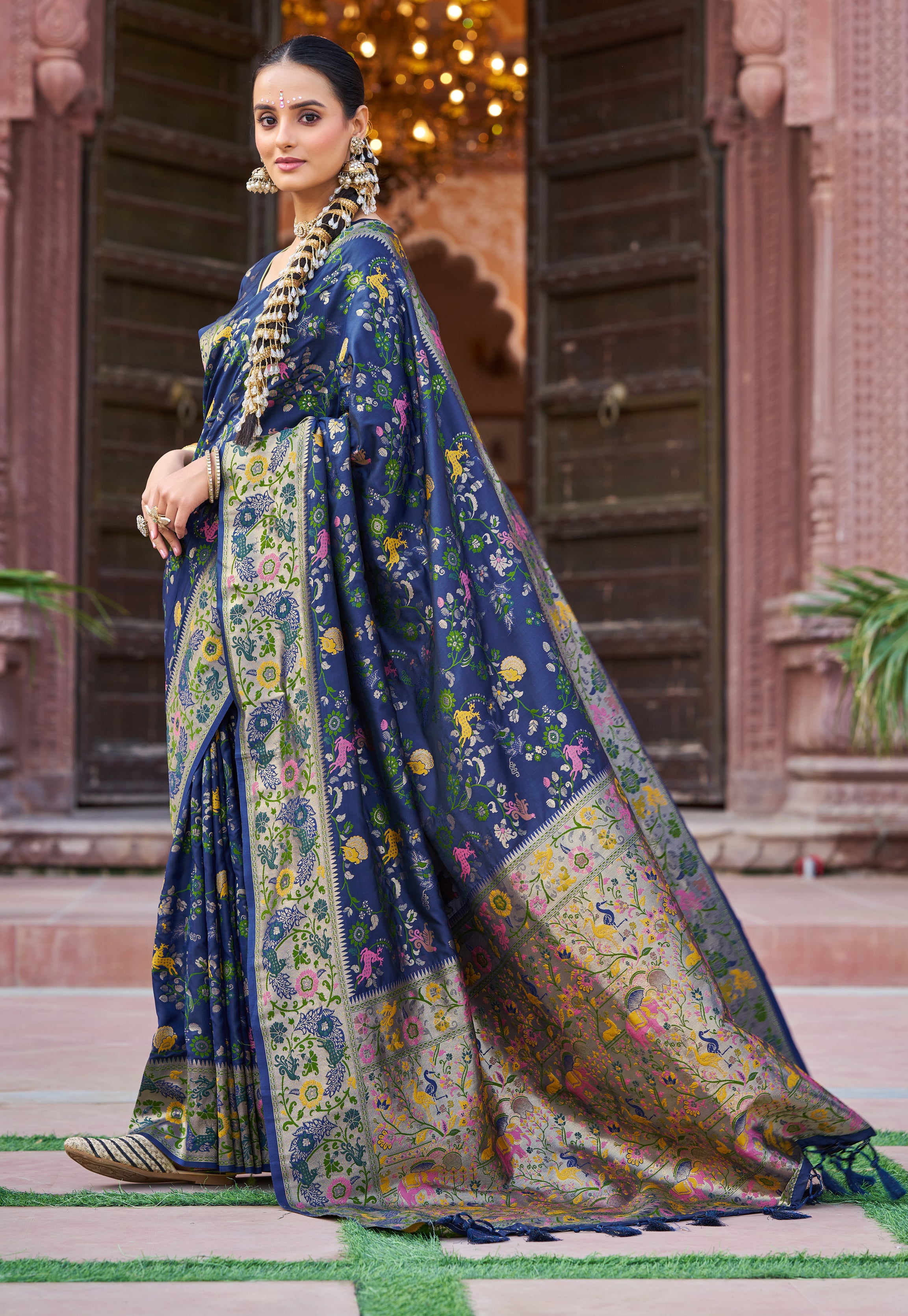 Classic Blue Soft Silk Saree