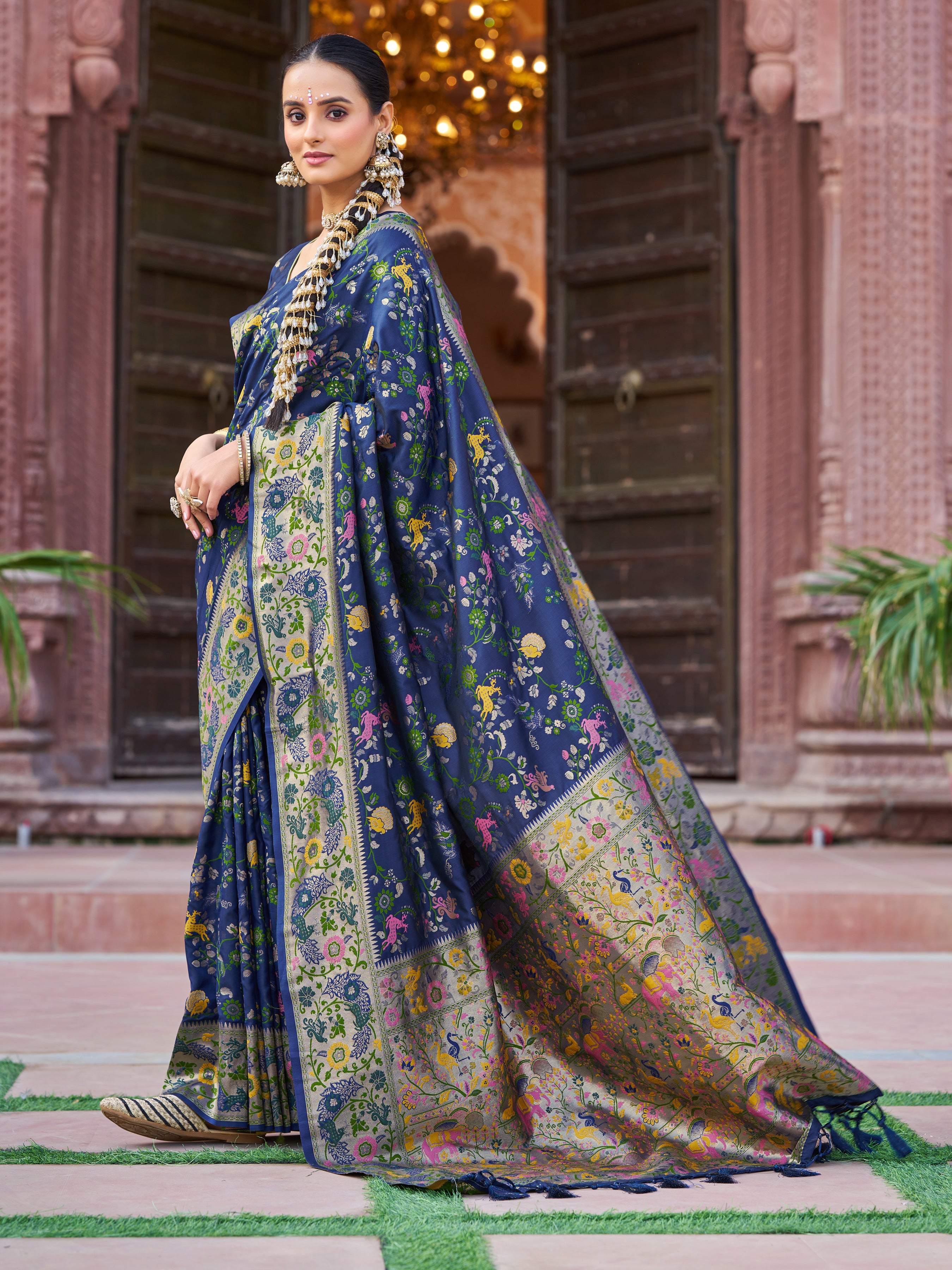 Classic Blue Soft Silk Saree