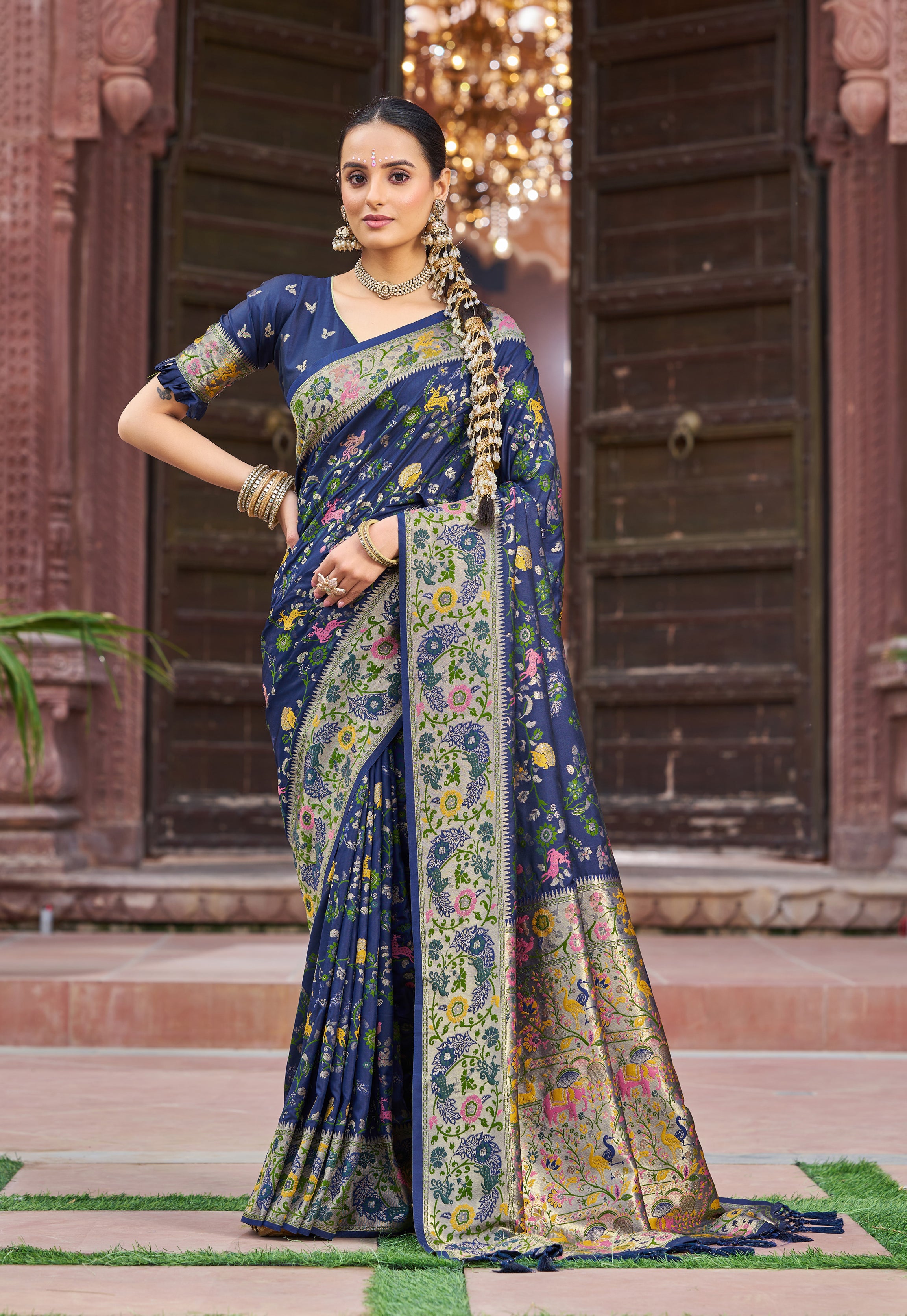 Classic Blue Soft Silk Saree