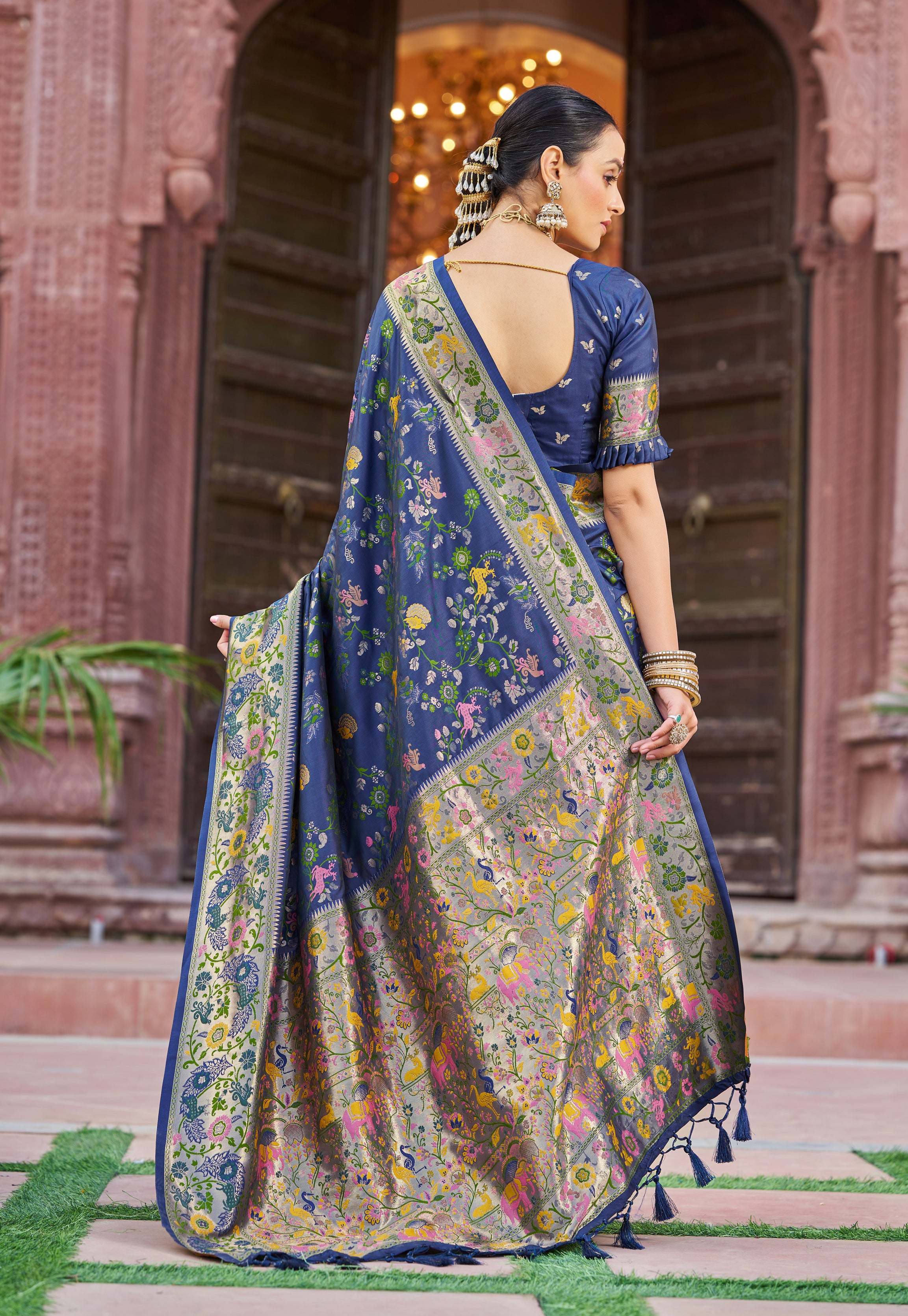 Classic Blue Soft Silk Saree
