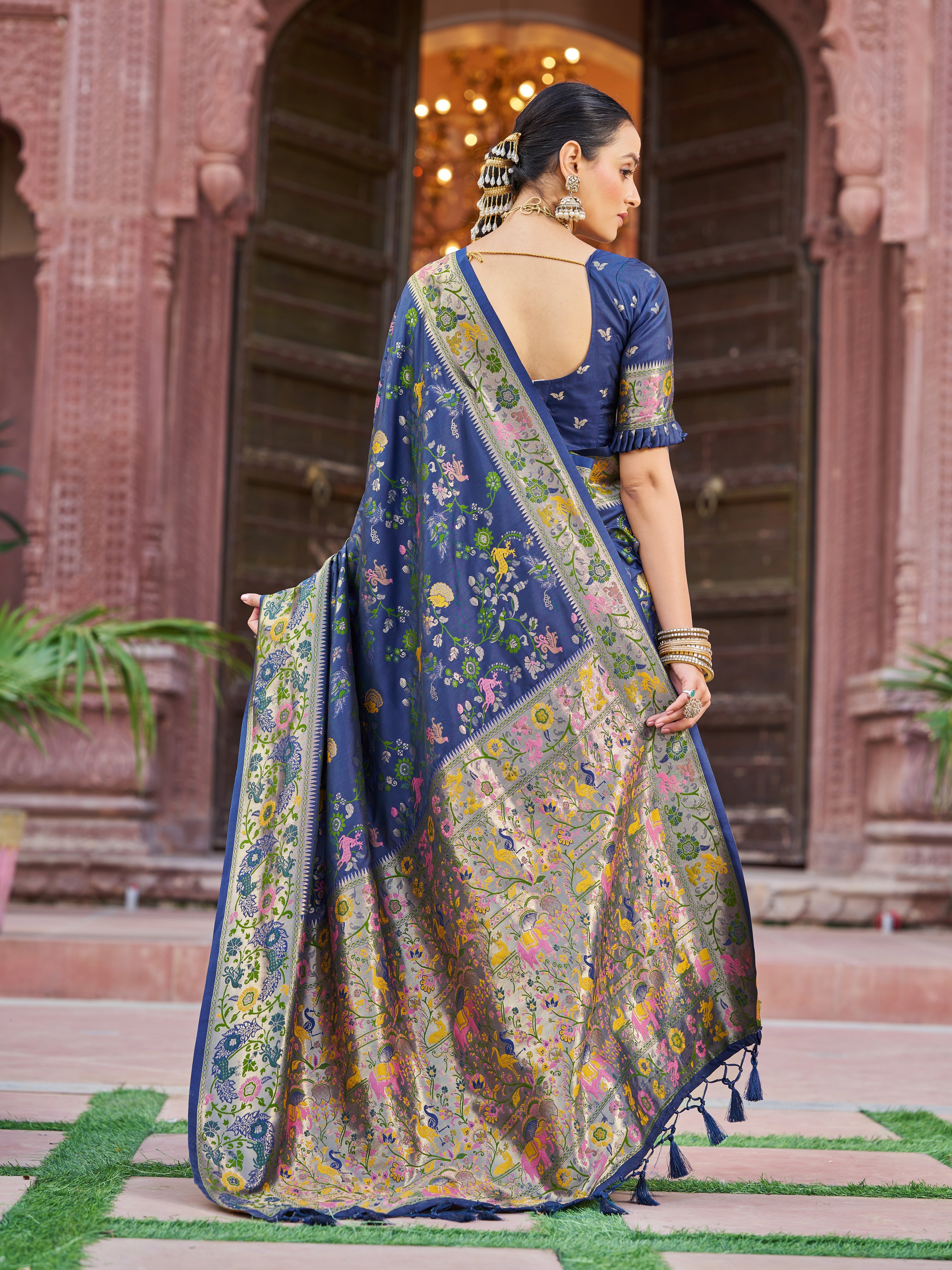 Classic Blue Soft Silk Saree