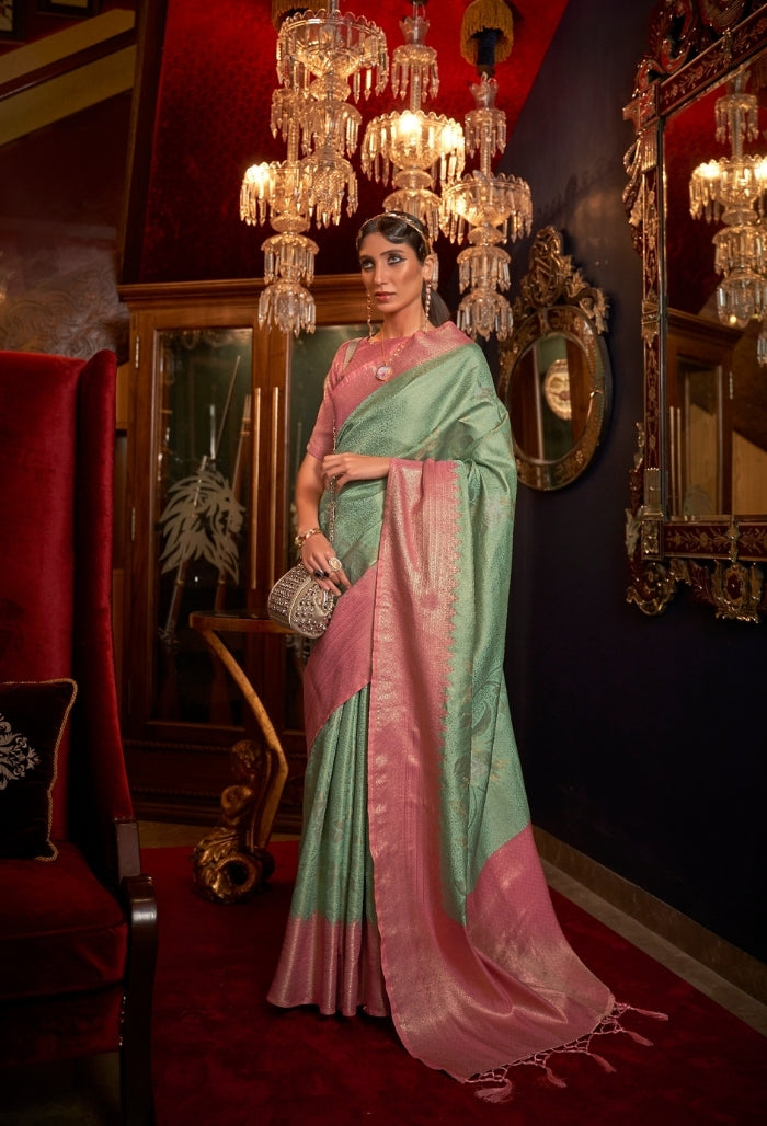 Pastel Harmony HANDLOOM WEAVING SAREES