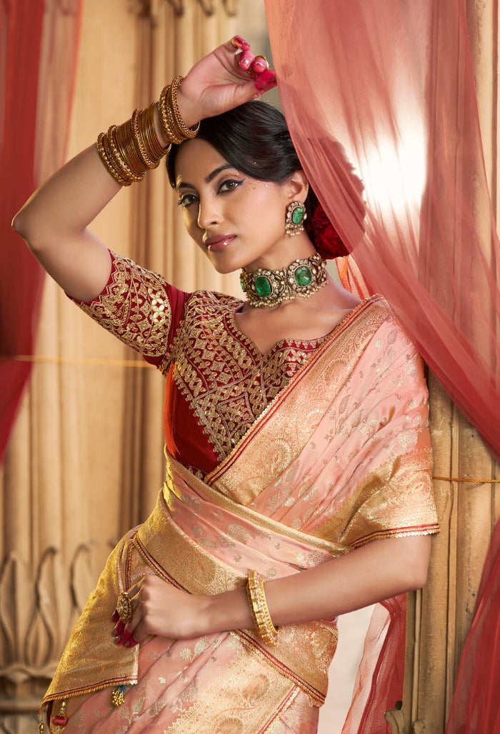 Chic Charm Pure Sattin Saree