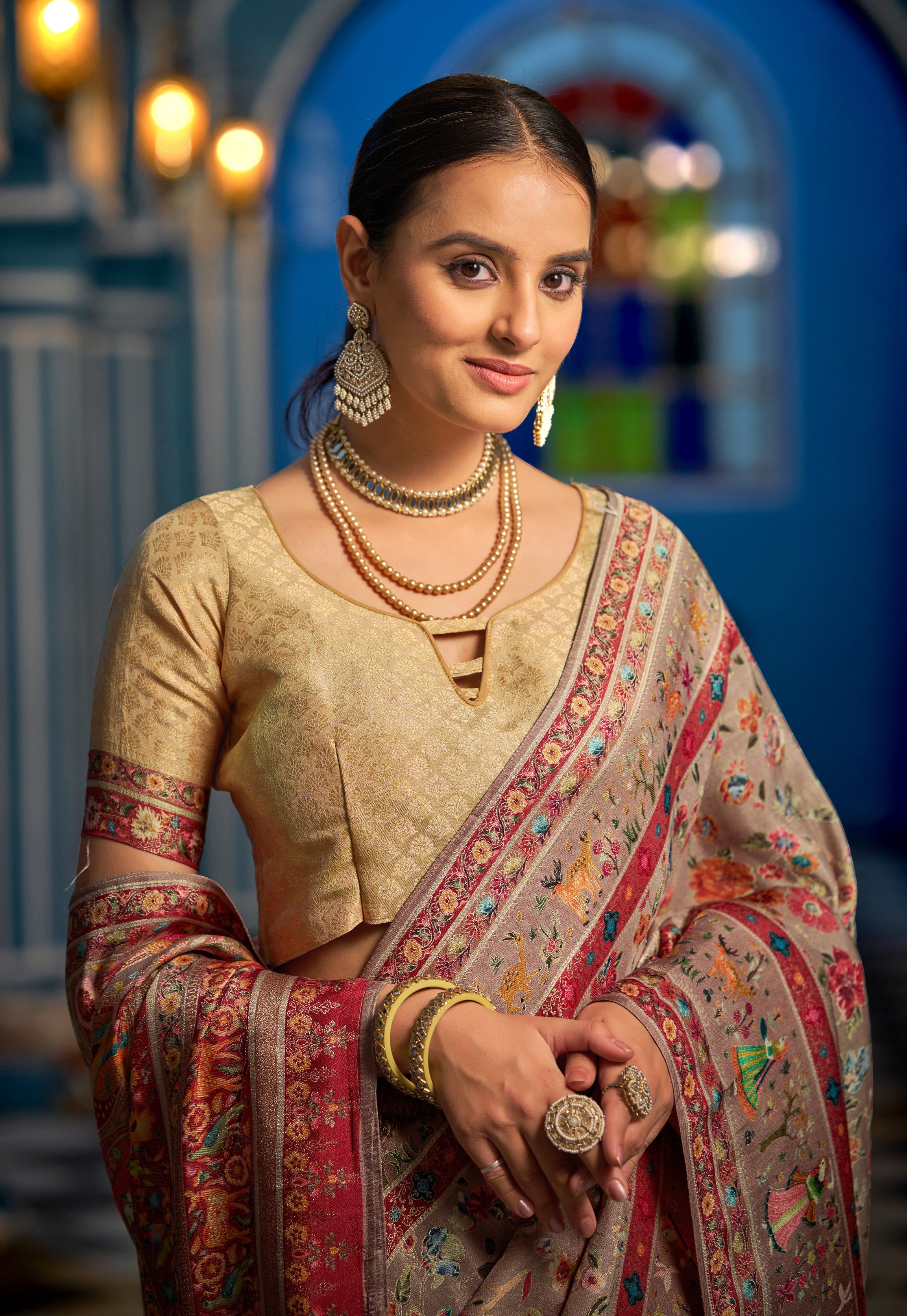 Charming Mixed Color Soft Silk Saree