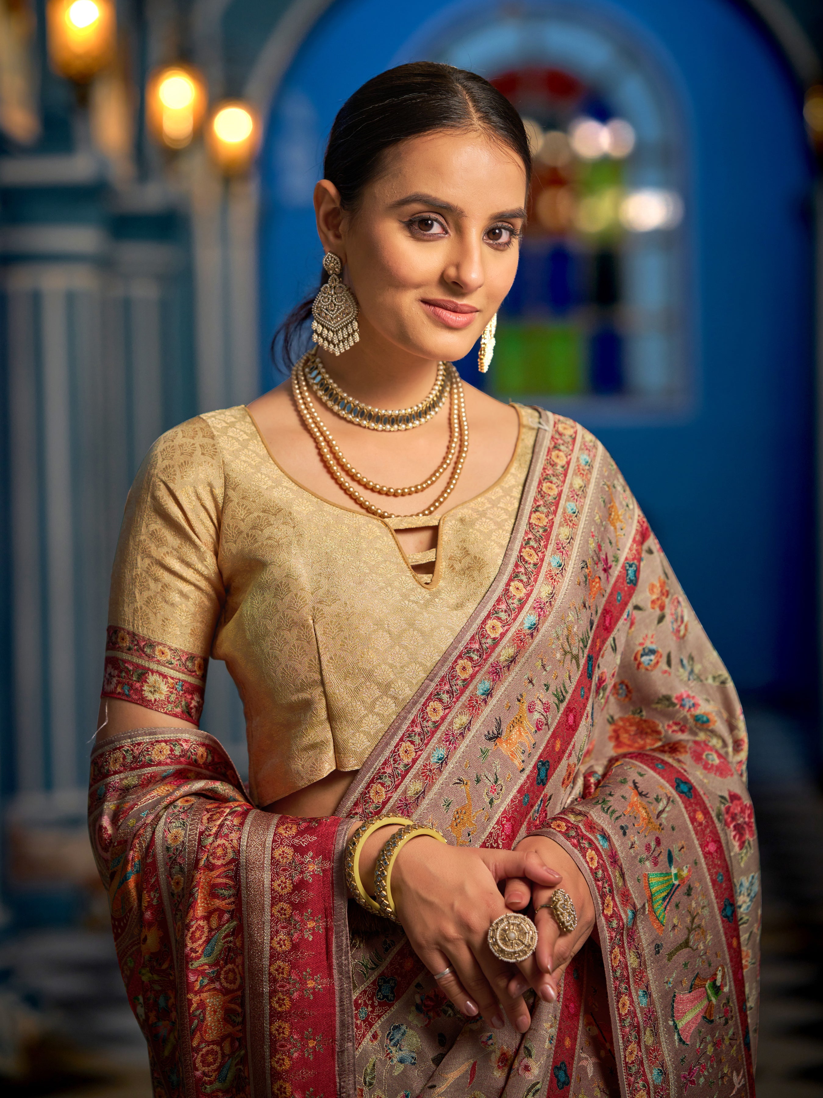 Charming Mixed Color Soft Silk Saree