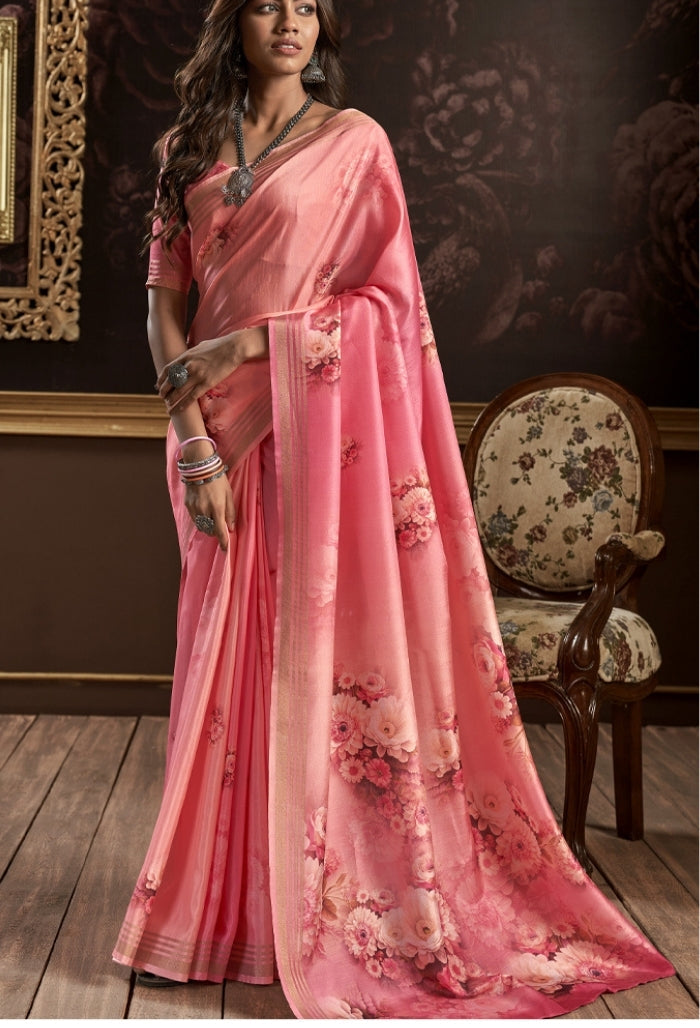 Candyfloss Pure Handloom Silk Saree