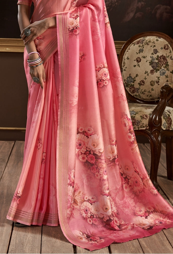 Candyfloss Pure Handloom Silk Saree