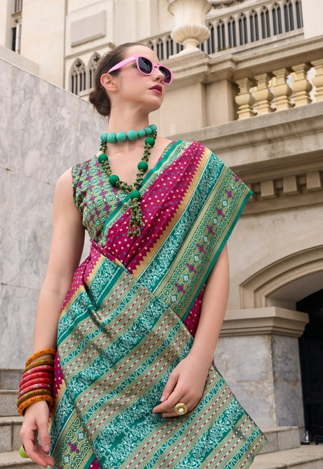 Imperial Purple Pure Soft Banarasi Silk