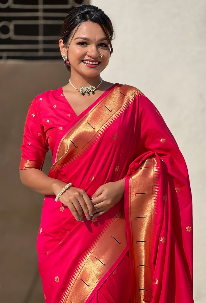 Soft Blush Pink Soft Silk Saree