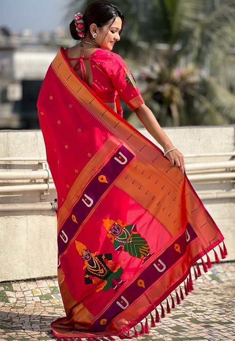 Soft Blush Pink Soft Silk Saree