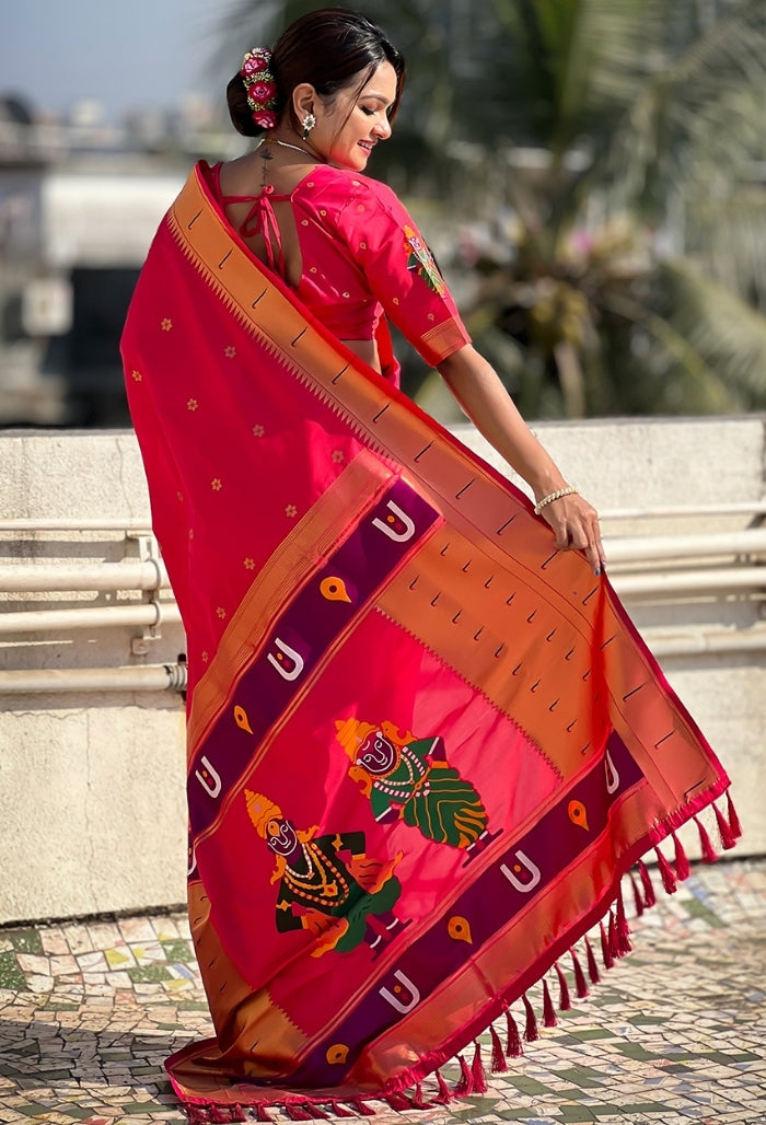 Soft Blush Pink Soft Silk Saree