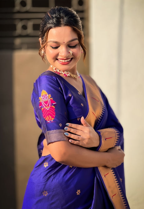 Lavender Purple Soft Silk Saree
