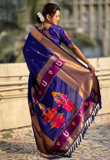 Lavender Purple Soft Silk Saree