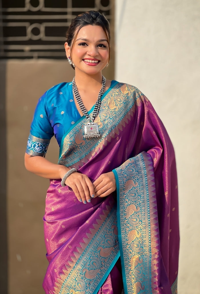 Rich Bengani Pure Tissue Saree