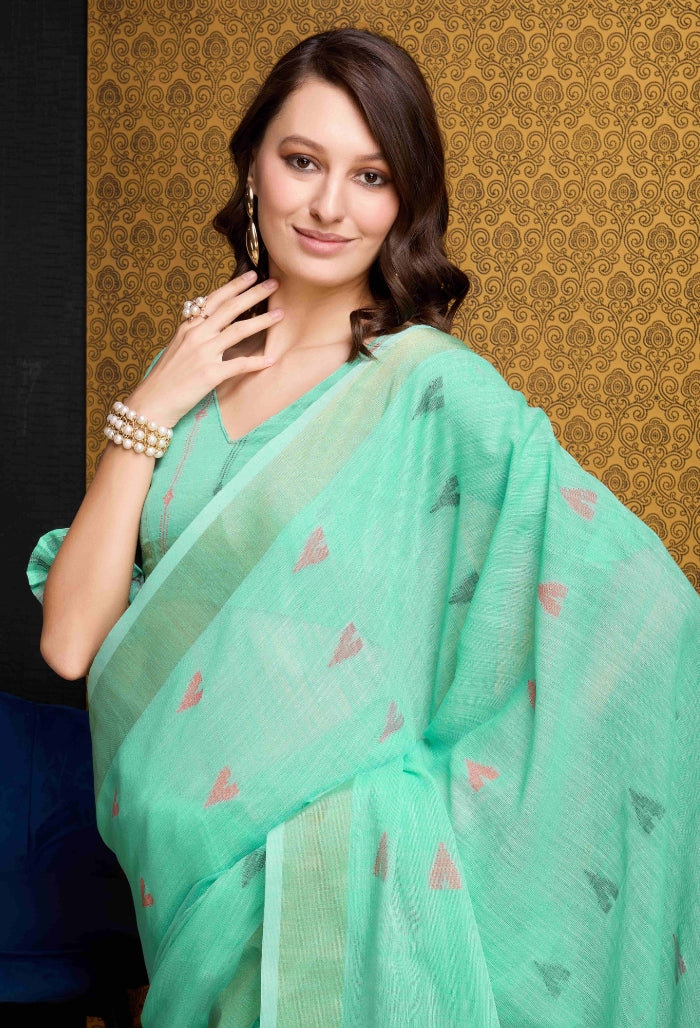 Stunning Firozy Organza Saree