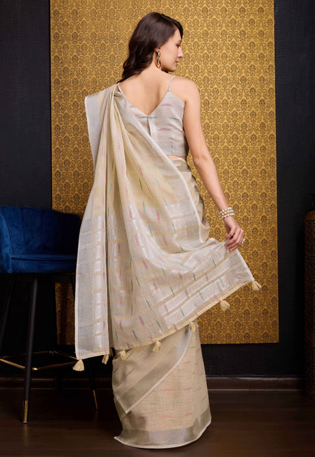 Charming Chiku Organza Saree