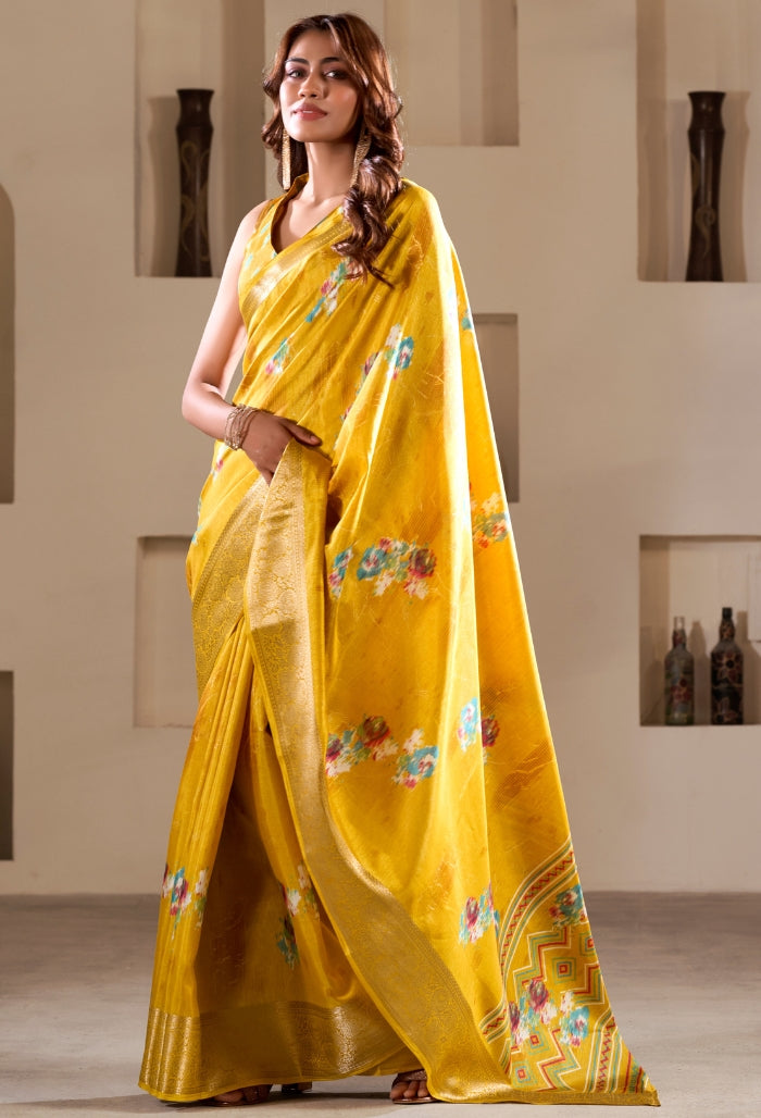 Sunlit Radiance Dola Silk Saree