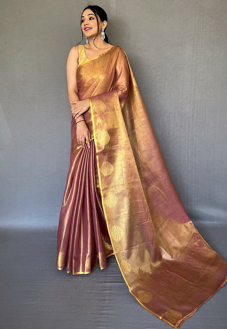 Rich Brown Silk Saree