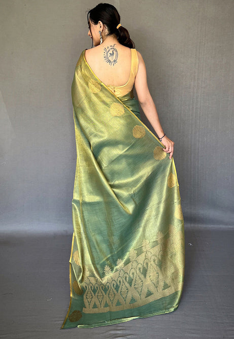 Fresh Green Silk Saree