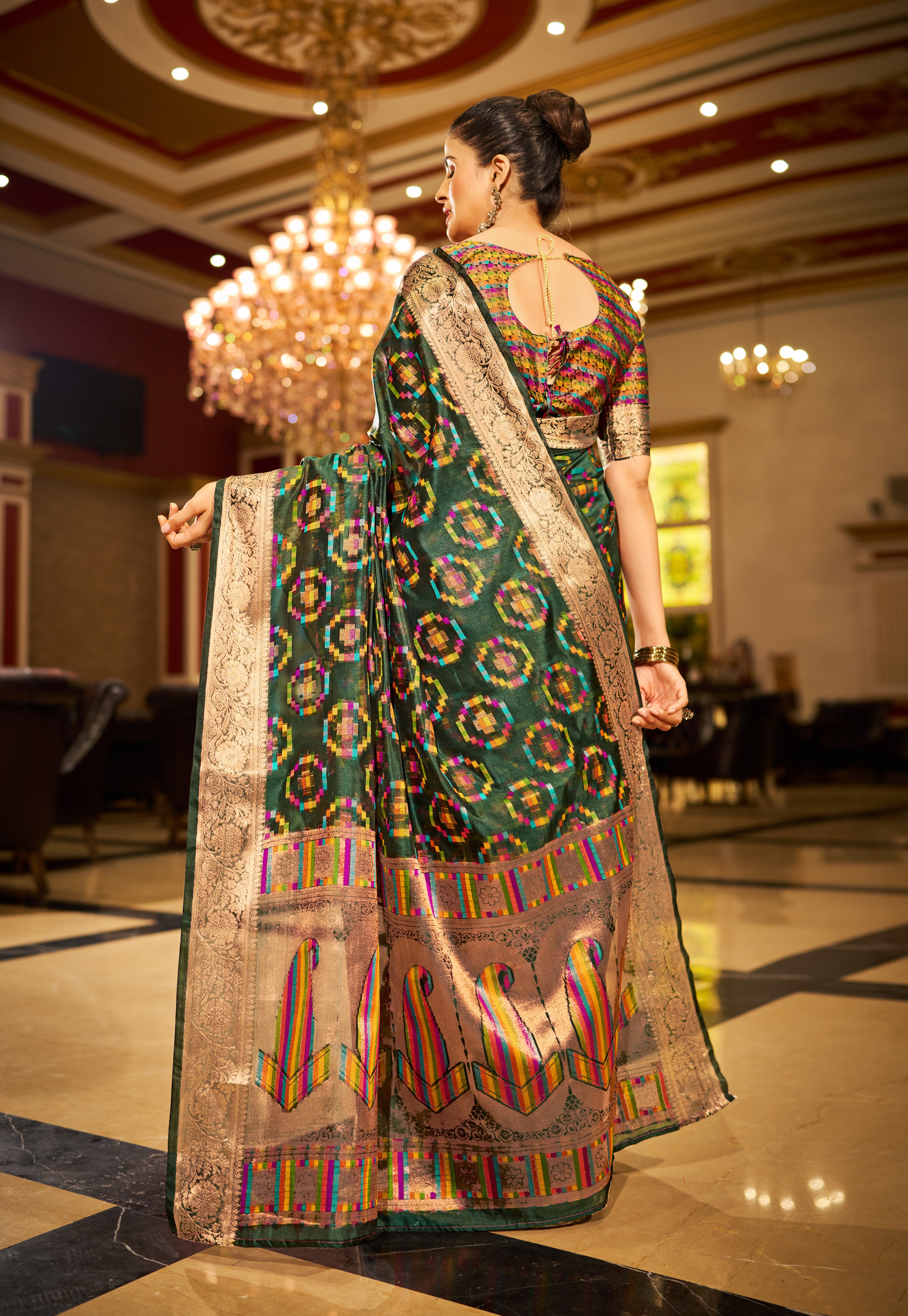 Fresh Green Organza Saree