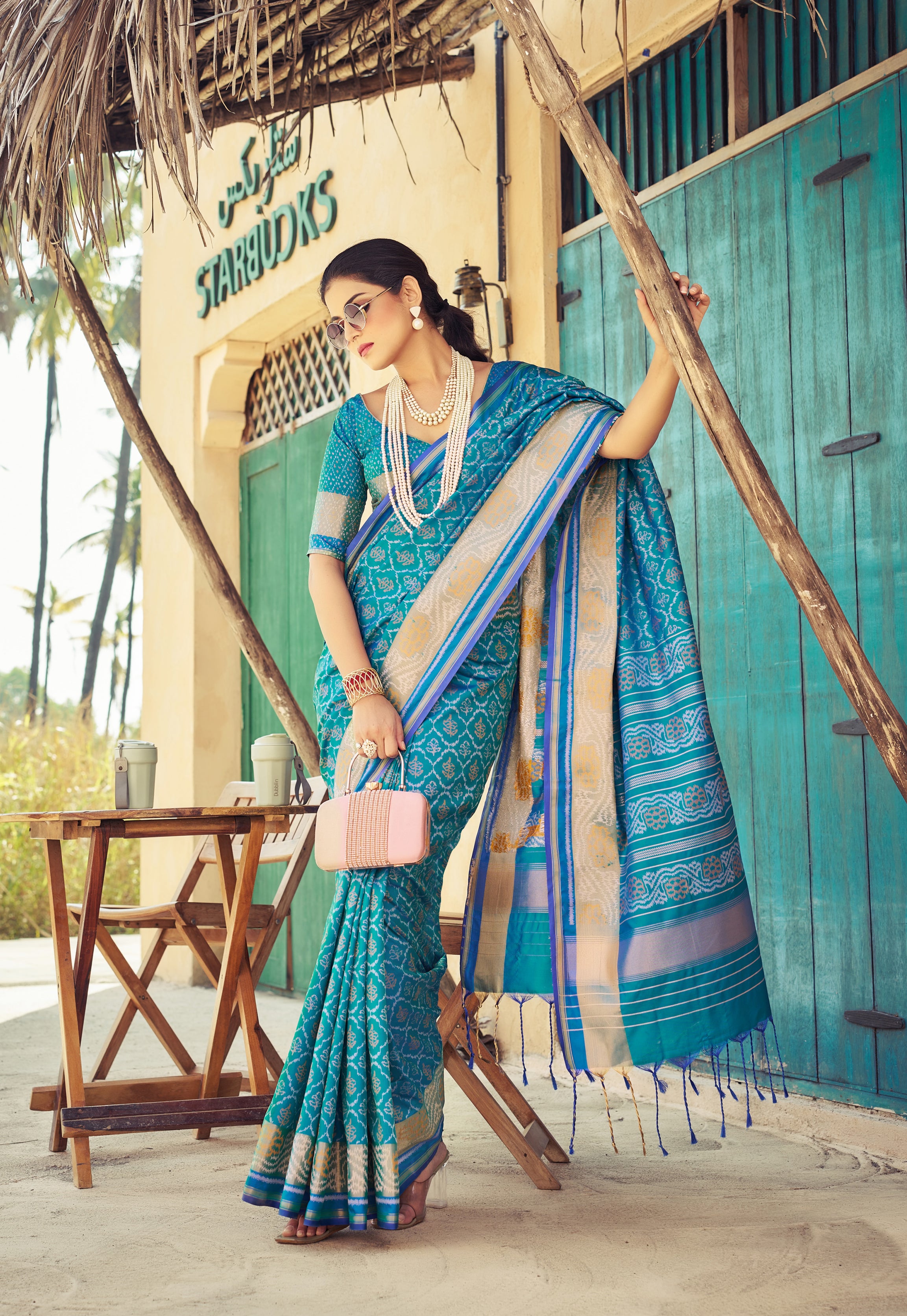 Serene Blue Soft Silk Saree
