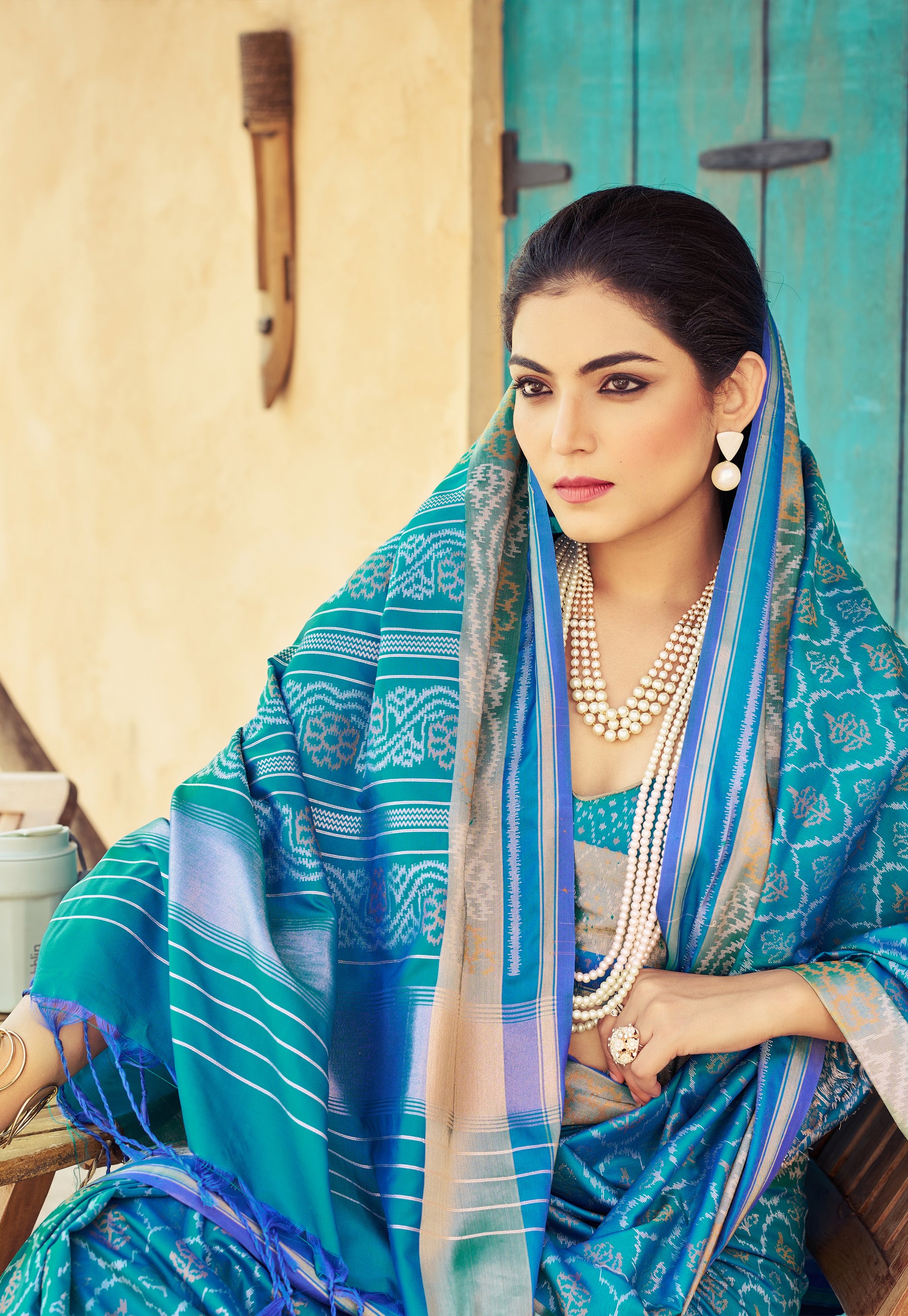 Serene Blue Soft Silk Saree