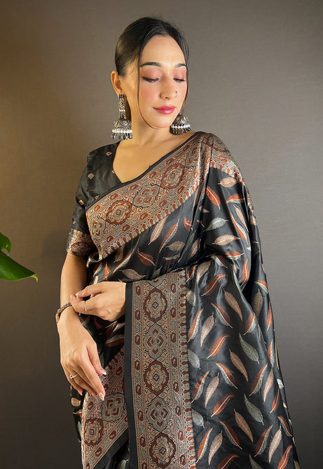 Timeless Black Soft Silk Saree