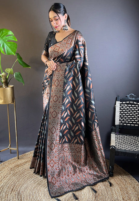 Timeless Black Soft Silk Saree