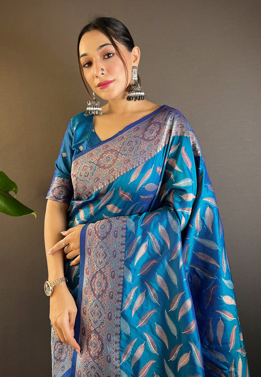 Chic Denim Soft Silk Saree