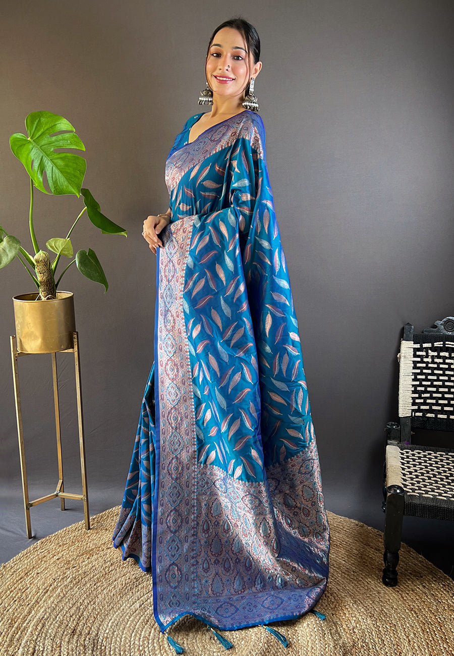 Chic Denim Soft Silk Saree